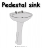 Pedestal-sink